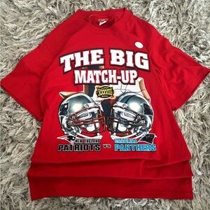 Vintage-style Super Bowl XXXVIII tee — red